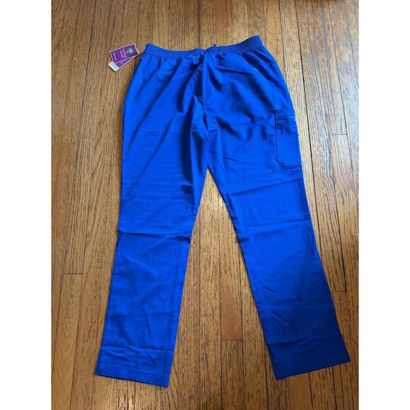 Healing Hands Purple Label Tamara Scrub Pants Womens Large Royal Blue 9181 - Picture 7 of 7